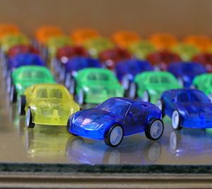 Pack of 10 Transparent Toy Car