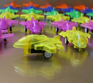 Pack of 7 Transparent Airplane