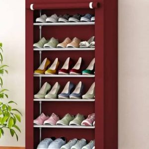 7 Layer Shoe Rack Foldable Metal